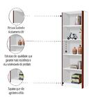 Estante Livreiro Organizador Para Escritório 2 Portas 4 Prate