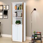 Estante Livreiro Organizador Para Escritório 2 Portas 4 Prate