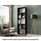 Estante Livreiro San Diego Com 7 Nichos Preto