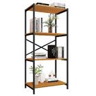 Estante Livreiro Steel 76cm Estilo Industrial Com Pés Em Aço