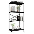 Estante Livreiro Steel 76cm Estilo Industrial Com Pés Em Aço
