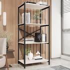 Estante Livreiro Steel 76cm Estilo Industrial Com Pés Em Aço