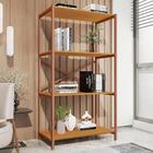 Estante Livreiro Steel 90cm Estilo Industrial Com Pés Em Aço