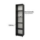 Estante Livreiro Texas 45cm Com 5 Nichos Preto
