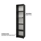 Estante Livreiro Texas 45cm Com 5 Nichos Preto