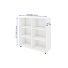 Estante Livreiro Zurich Com 6 Nichos - Branco