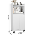 Estante Livro Organizador Escritorio Armario Duque 2 Portas