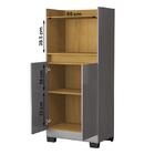 Estante Livro Organizador Escritorio Armario Duque 2 Portas