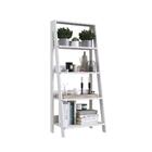 Estante Livros Escada 4 Prateleiras 706 Casamia - Branco