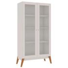 Estante Livros Genialflex Jamaica 2 Portas De Vidro Branco