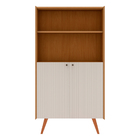 Estante Livros Genialflex Vértice Cinamomo Branco Laca Frisado