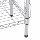 Estante Livros Metal Cromada 144x91x25cm Livreiro