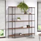 Estante Lógica 1,40 Cm Com 5 Prateleiras Preto Pinhão Marrom