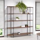 Estante Lógica 1,80 Cm Com 5 Prateleiraspreto Pinhão Marrom