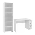 Estante Lv200 E Mesa Me402 Para Escritorio Djd Moveis