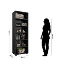 Estante Madeira 5 Prateleiras Livreiro Para Sala Quarto - Pre