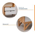 Estante Madeira Maciça 1 Prateleiras 2 Gavetas Nina Yescasa A