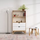 Estante Madeira Maciça 1 Prateleiras 2 Gavetas Nina Yescasa A