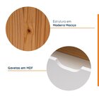 Estante Madeira Maciça 1 Prateleiras 2 Gavetas Nina Yescasa A