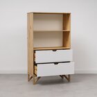 Estante Madeira Maciça 1 Prateleiras 2 Gavetas Nina Yescasa A