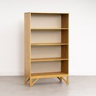 Estante Madeira Maciça 3 Prateleiras Nina Yescasa Amêndoa