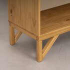 Estante Madeira Maciça 3 Prateleiras Nina Yescasa Amêndoa