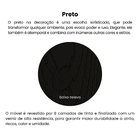 Estante de Madeira MDP com 4 Prateleiras Preto Multy 180x60x30cm Artely