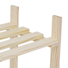 Estante de Madeira Pinus com 4 Prateleiras Natural 140x50x32cm 20Kg Settis