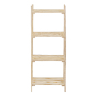 Estante de Madeira Pinus com 4 Prateleiras Natural 140x50x32cm 20Kg Settis