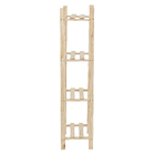 Estante de Madeira Pinus com 4 Prateleiras Natural 140x50x32cm 20Kg Settis