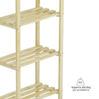 Estante de Madeira Pinus com 5 Prateleiras Natural 170x60x32cm 25kg Spaceo