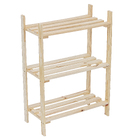 Estante de Madeira Pinus com 3 Prateleiras Natural 90x60x32cm 15Kg Settis