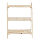 Estante de Madeira Pinus com 3 Prateleiras Natural 90x60x32cm 15Kg Settis