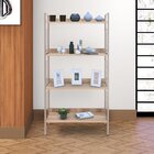 Estante Média 76cmx150cm 4 Prateleiras Beta Champagne / Carva