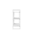 Estante de Metal Aço com 3 Prateleiras Branco 90x34x60cm 60kg Brasforma