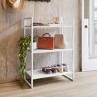 Estante de Metal Aço com 3 Prateleiras Branco 90x34x60cm 60kg Brasforma