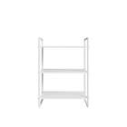Estante de Metal Aço com 3 Prateleiras Branco 90x34x60cm 60kg Brasforma