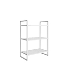 Estante de Metal Ao com 3 Prateleiras Branco 90x34x60cm 60kg Brasforma