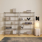 Estante de Metal Aço com 6 Prateleiras Cromada 144x91x25cm 180kg Importado