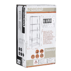 Estante de Metal Ao Cromado com 5 Prateleiras Aramada 180x60x35cm 250kg Spaceo