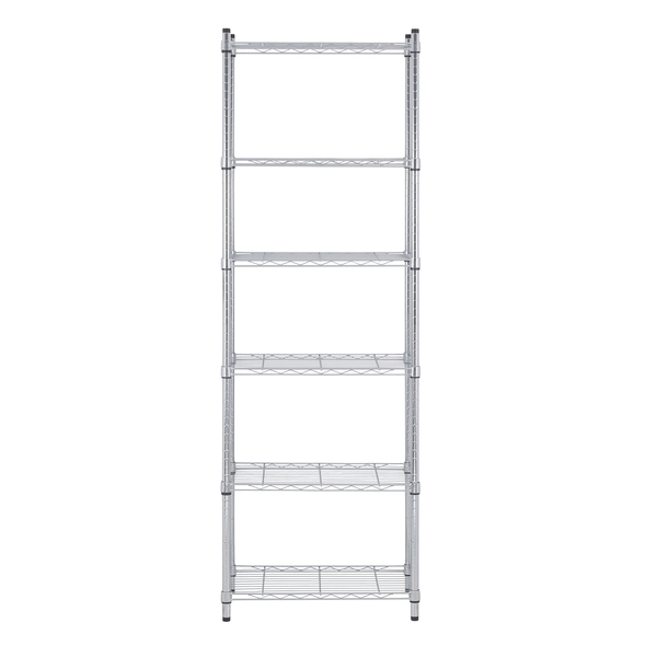 Estante de Metal Aço Cromado com 6 Prateleiras Line Aramada 180x60x35cm 300kg Spaceo