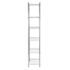 Estante de Metal Aço Cromado com 6 Prateleiras Line Aramada 180x60x35cm 300kg Spaceo