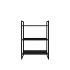 Estante de Metal Aço com 3 Prateleiras Preto 90x34x60cm 60kg Brasforma
