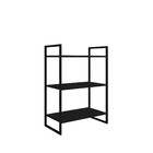 Estante de Metal Aço com 3 Prateleiras Preto 90x34x60cm 60kg Brasforma