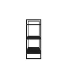 Estante de Metal Aço com 3 Prateleiras Preto 90x34x60cm 60kg Brasforma