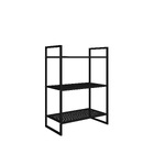 Estante de Metal Ao com 3 Prateleiras Preto 90x34x60cm 60kg Brasforma