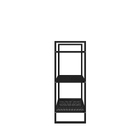 Estante de Metal Ao com 3 Prateleiras Preto 90x34x60cm 60kg Brasforma