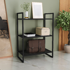 Estante de Metal Ao com 3 Prateleiras Preto 90x34x60cm 60kg Brasforma