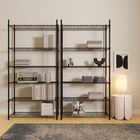 Estante de Metal Aço com 6 Prateleiras Preta Line Aramada 180x90x35cm 300kg Spaceo