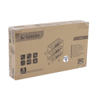 Estante de Metal Aço com 3 Prateleiras Preta Line Aramada 90x60x35cm 150kg Spaceo